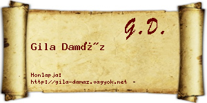 Gila Damáz névjegykártya
